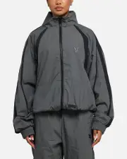 [The Anti Order] The Anti Order Acolyte Windbreaker Jacket Grey/black - Size S S Grey/Black