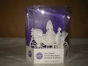 NEW Wilton 4.75" Tall JUST MARRIED Wedding Cake Topper Bride Groom w/ Carriage