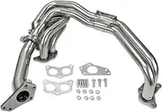 Shuogoufeng Store Racing Car Stainless Steel Exhaust Header Manifold Compatible With Impreza Compatible With WRX/Compatible With STI 2.0 LE20/2.5 LEJ25 2002-2007