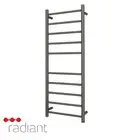 Radiant RTR430 Heated Towel Rail-430x1100mm-Gun Metal Grey-Bottom Right Wiring