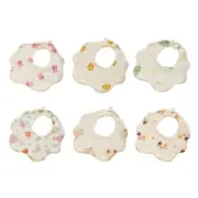 Comfortable Absorbent Baby Saliva Towel Child Bibs Flower Cotton Dribbles Bibs