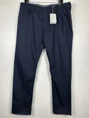 Adriano Goldschmied Everett Airluxe Slim Straight Pants Blue Mens 36X32 NWT $215