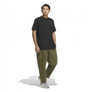 【adidas 愛迪達】長褲 男款 運動褲 三葉草 CLS ST PANTS M 綠 IW6295