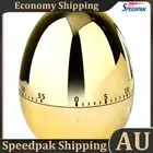 Egg Kitchen Timer Electronic Countdown Timer for Cooking Learning (Gold) AU