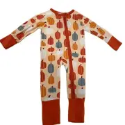 Emerson and Friends bamboo Pumpkin Patch Baby Pajamas Footie 0-3M boys Halloween