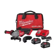 Milwaukee Cordless 4-1/2"/5" Grinder,Paddle Switch Kit W/(2) 6.0 Ah Batteries