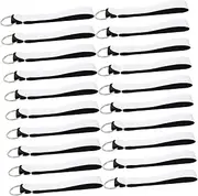 [FOMIYES] 30Pcs Portable Key Holders Multipurpose Key Chains for Organizing Keys Bags and Backpacks Comfortable and Durable White Key Ring Lanyards for Daily Use