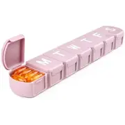 XL Weekly Pill Box Organizer 7 Day, 1 Week Jumbo Pill Dispenser Case One Time...