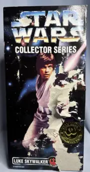 NIB Luke Skywalker Star Wars Collector Series Fully Poseable Figure Kenner 1996