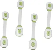 Abaodam 4 Pack Childproof Cabinet Door Locks Quick Stick-on Installation Tool- Window Drawer Locks Baby Safety Locks
