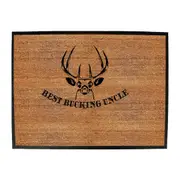 Best Bucking Uncle - Funny Novelty Doormat Man Cave Floor mat