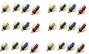 Fly Fishing Flies Bionic Fly Fishing Bait (12pcs/24pcs) Simulation Flies Lure for Cockroach Carp, Swim Bait, Dry Fly, Lure Fly Hook Set