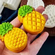 12 Cavity 3D Pineapple Silicone Mold for Baking Chocolate Mousse Cake Mould Tool