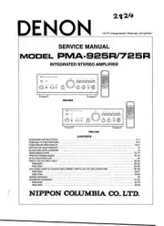 Denon PMA-725R Amplifier Owners Manual