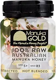 100% Raw Australian Manuka Honey - NPA 5+/MGO 83, Cold Pressed, Unpasturised, Not Blended, Harvested on Australia's East Coast (250g)
