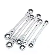 Activities Ratcheting Wrench Metric Double Flex-Head Spanner Repair Hand Tool