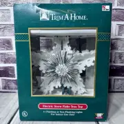 NOS! KMART Vintage Trim A Home Electric Snow Flake Tree Top Christmas Lights