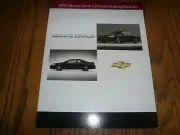 2006 Chevrolet Monte Carlo Initial Ordering Workbook