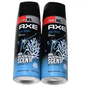 2 Pack Axe XL Cool Ocean Essential Oil 48hr Deodorant Body Spray 5.1oz.