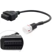 For Yamaha Motorcycle 4 Pin to OBD2 Diagnostic Tool Code Reader Adapter Cable
