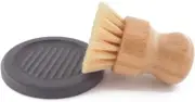 Palm Brush with Diatomaceous Dish - Superior Wooden Design and Strong...