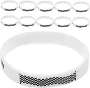 PHENOFICE 12pcs Racing Theme Checkered Flag Silicone Wristbands Portable Sports Bracelets for Events Parties and Stylish Plaid Design for All Occasions