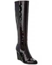 Stuart Weitzman Milla City Wedge Patent & Leather Knee-High Boot Women's