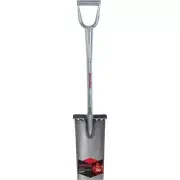 Razor-Back Shovel 13" Industrial Coated Blades All Steel D-Grip Drain Spade