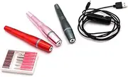 Baluue Manicure Polisher Nail Polisher Machine Electric Nail File Set Tool Kit Compact Tool for Home Travel