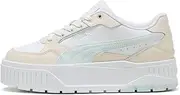 PUMA Women's Karmen II Idol Sneaker, White-Peaceful Blue-Alpine Snow, 5.5 UK, Puma White Peaceful Blue Alpine Snow, 5.5 UK