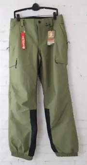 Volcom Wilding Ski Snowboard Pants, Womens Small Ivy Green