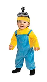 Baby Boys' Minion Kevin Romper Costume, Yellow, 3-4 Years