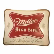 Miller High Life Tacker Sign, Metal Tin Beer Memorabilia