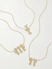 [THE M JEWELERS] THE M JEWELERS - Single Letter 10-karat Gold Choker - Q Q Gold