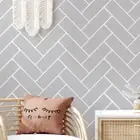 Herringbone Brick or Tile Pattern Stencil, Large Painting stencil, Home Decor