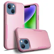For Apple iPhone 14 Plus 3in1 Case Drop Resistant Defender Tradies Hybrid Armor Heavy Duty Rugged Shockproof Tough Cover (Rose Gold)