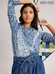 White Stuff Blue Print Jumper (W78268) | $136