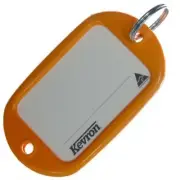 Motel Key & Luggage Tags 12 Orange Plastic KEVRON Tags -12pcs-FREE POST