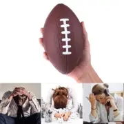 Mini Foam Balls Soft PU American Football for Kids Adults Brown for Pet Training