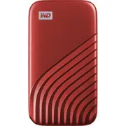WD My Passport 500GB USB-C Portable SSD - Red