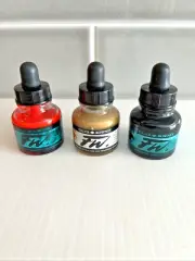 Daler-Rowney FW Acrylic Ink Bottle 3-Set - Acrylic Artist Set