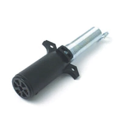 Plastic 7 Way Plug Semi TRAILER PLUG WITH SPRING WIRE GUARD ( 50 PACK)