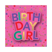 Hammond Gower Harmonious Birthday Girl Pink Greeting Card - 15.5x15.5cm