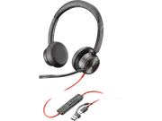 Poly Blackwire 8225 Stereo Microsoft Teams Certified USB-C Headset +USB-C/A Adapter