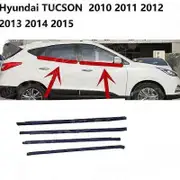 Compatible (4 Pieces/1 Set) Ix35 Tucson 11-15 Door Window Glass Outer Pressure Strip And Outer Barrier Waterproof Sealing Strip Front Left -Fl