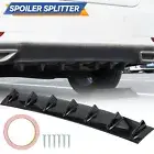 33''x6'' Car 7 Shark Fin Rear Lower Bumper Lip Diffuser Spoiler Decor Universal