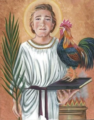 SAINT VITUS - MARTYR HOLY HELPER - 8x10 USA PREMIUM SATIN PRINT Reproduction