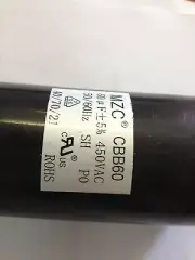 AIR CONDITIONER CBB65A 60uF 450Volt Motor Start/ Run Capacitor