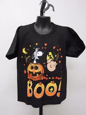 NEW Halloween "BOO" Charlie Brown Peanuts Youth Sizes M-L Shirt