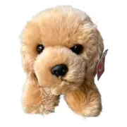 Aurora World Flopsie Plush Goldie Labrador Stuffed Animal Puppy Dog Size 12" NWT